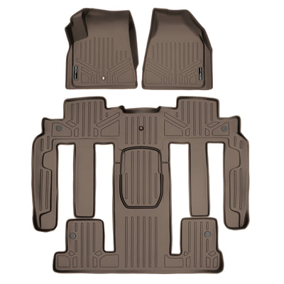 Floor Mats 3 Row Liner Set Tan <br> 07¨C08 Outlook/Acadia & 08 Enclave