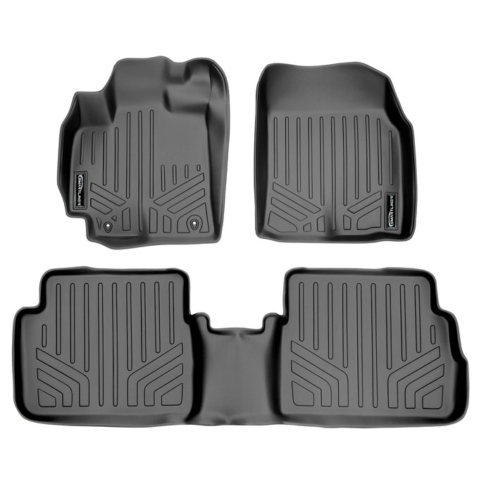 Floor Mats 2 Row Liner Set Grey <br> 09-13 Toyota Corolla
