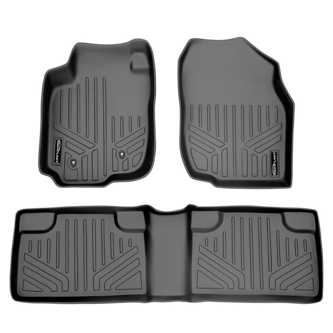 Floor Mats 2 Row Liner Set Grey <br> 06-12 Toyota RAV4