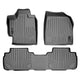 Floor Mats 2 Row Liner Set Grey <br> 08-13 Toyota Highlander (Non Hybrid)