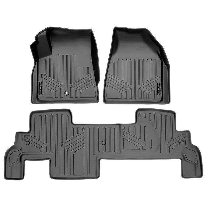 Floor Mats 2 Row Liner Set Grey <br> 07¨C17 Outlook/Traverse/Enclave/Acadia
