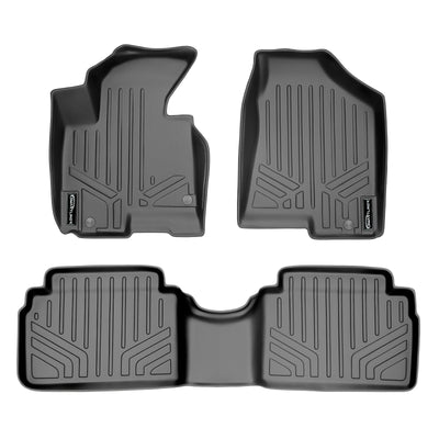 Floor Mats 2 Row Liner Set Grey <br> 11-13 Kia Sportage10-13 Hyundai Tucson