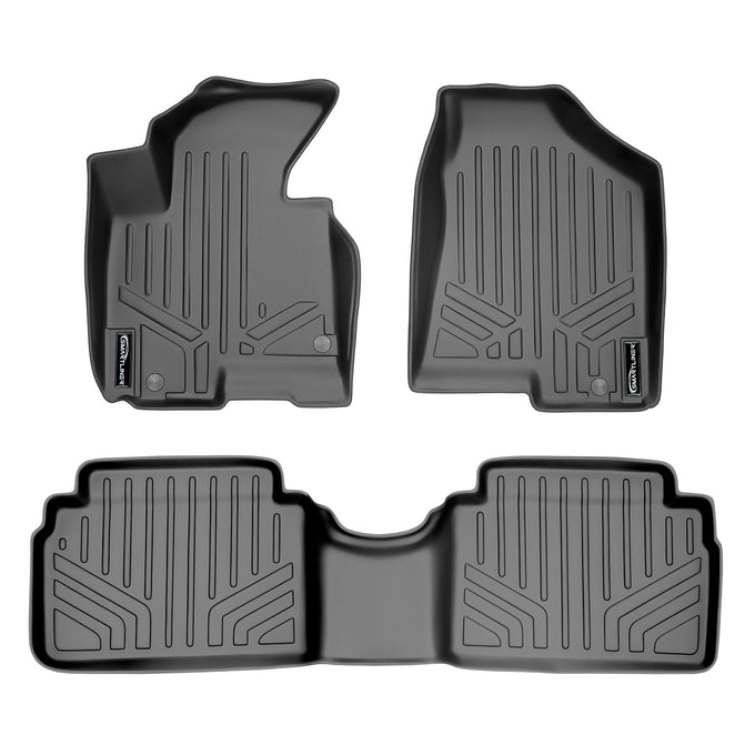 Floor Mats 2 Row Liner Set Grey <br> 11-13 Kia Sportage10-13 Hyundai Tucson