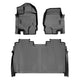 Floor Mats 2 Row Liner Set Grey <br> 15-22 Ford F-150 Super Crew Cab