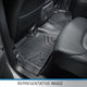 Floor Mats 2 Row Liner Set Grey <br> 15-22 Ford F-150 Super Crew Cab