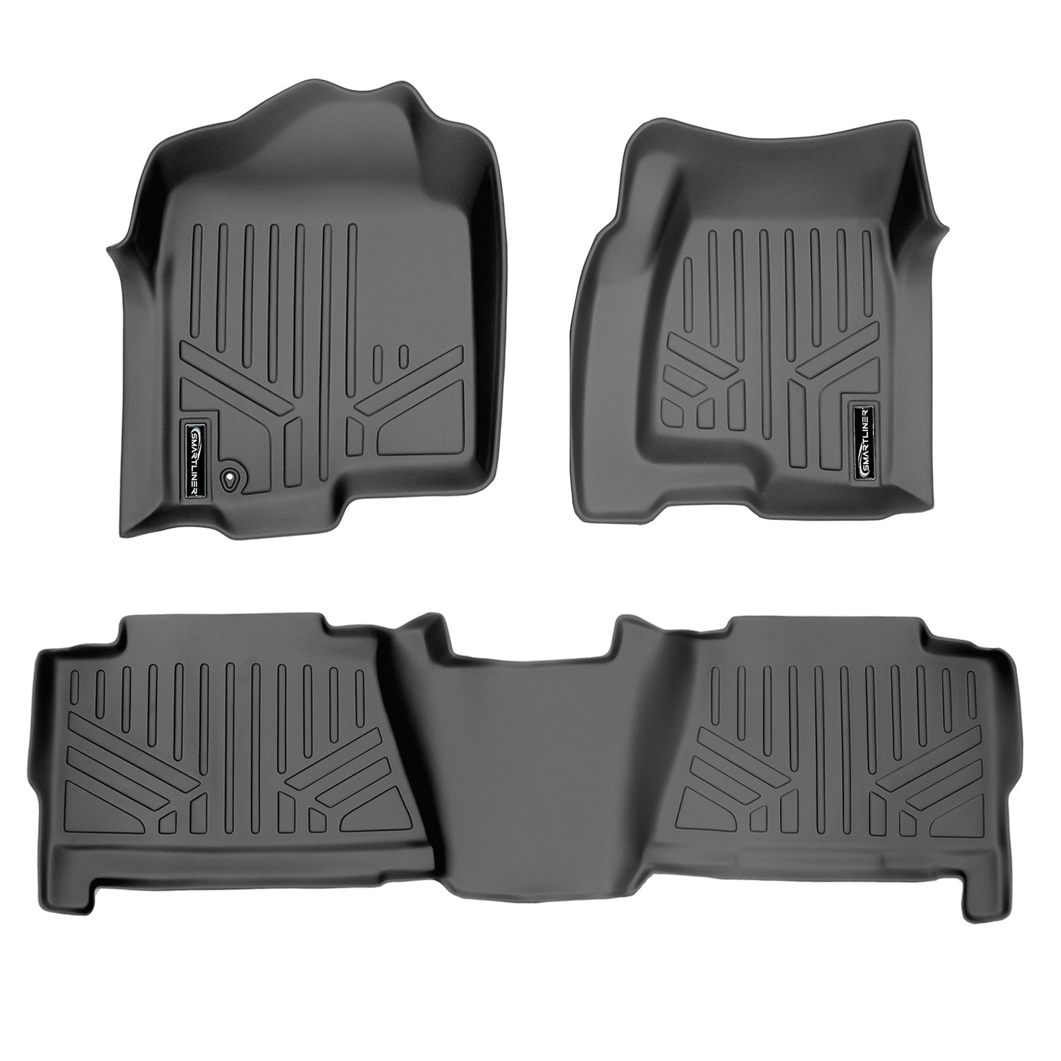 Floor Mats Liner Set Grey <br> 00¨C07 GM SUV/Truck 1500¨C3500 Crew Cab & ESV/EXT/XL