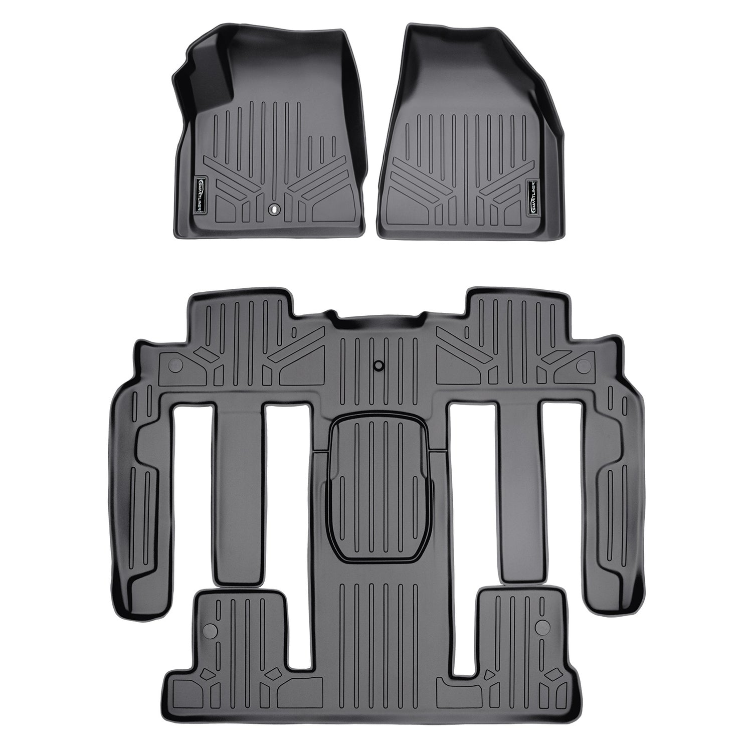 Floor Mats 3 Row Liner Set Grey <br> 07¨C08 Outlook/Acadia & 08 Enclave