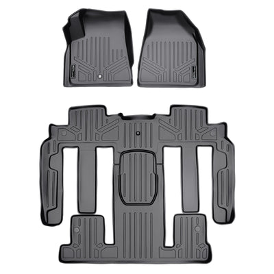 Floor Mats 3 Row Liner Set Grey <br> 07¨C08 Outlook/Acadia & 08 Enclave