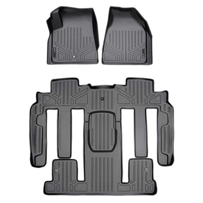 Floor Mats 3 Row Liner Set Grey <br> 07¨C08 Outlook/Acadia & 08 Enclave