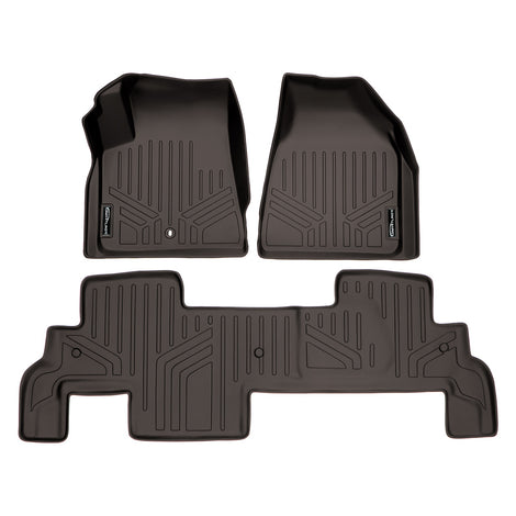 Floor Mats 2 Row Liner Set Cocoa <br> 07¨C17 Outlook/Traverse/Enclave/Acadia