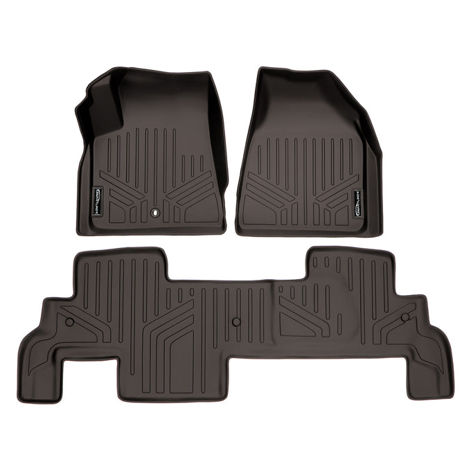 Floor Mats 2 Row Liner Set Cocoa <br> 07¨C17 Outlook/Traverse/Enclave/Acadia