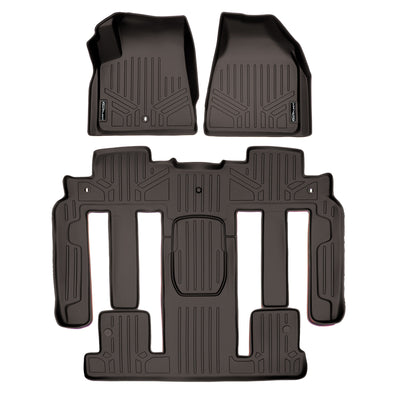 Floor Mats 2 Row Liner Set Cocoa <br> 09¨C17 Traverse/Enclave/Outlook/Acadia