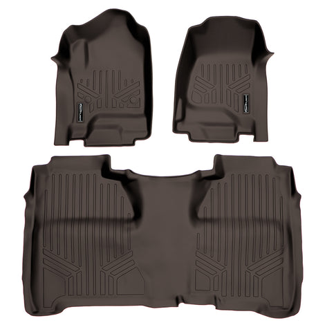Floor Mats 2 Row Liner Set Cocoa <br> 14¨C20 Chevy/GMC 1500¨C3500 HD Crew Cab