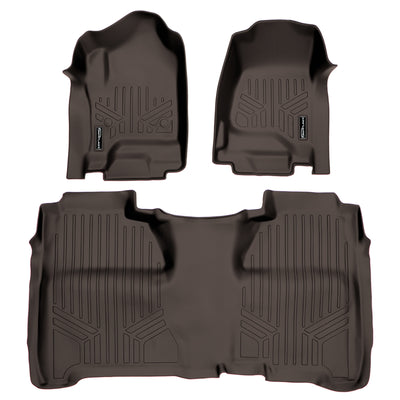 Floor Mats 2 Row Liner Set Cocoa <br> 14¨C20 Chevy/GMC 1500¨C3500 HD Crew Cab