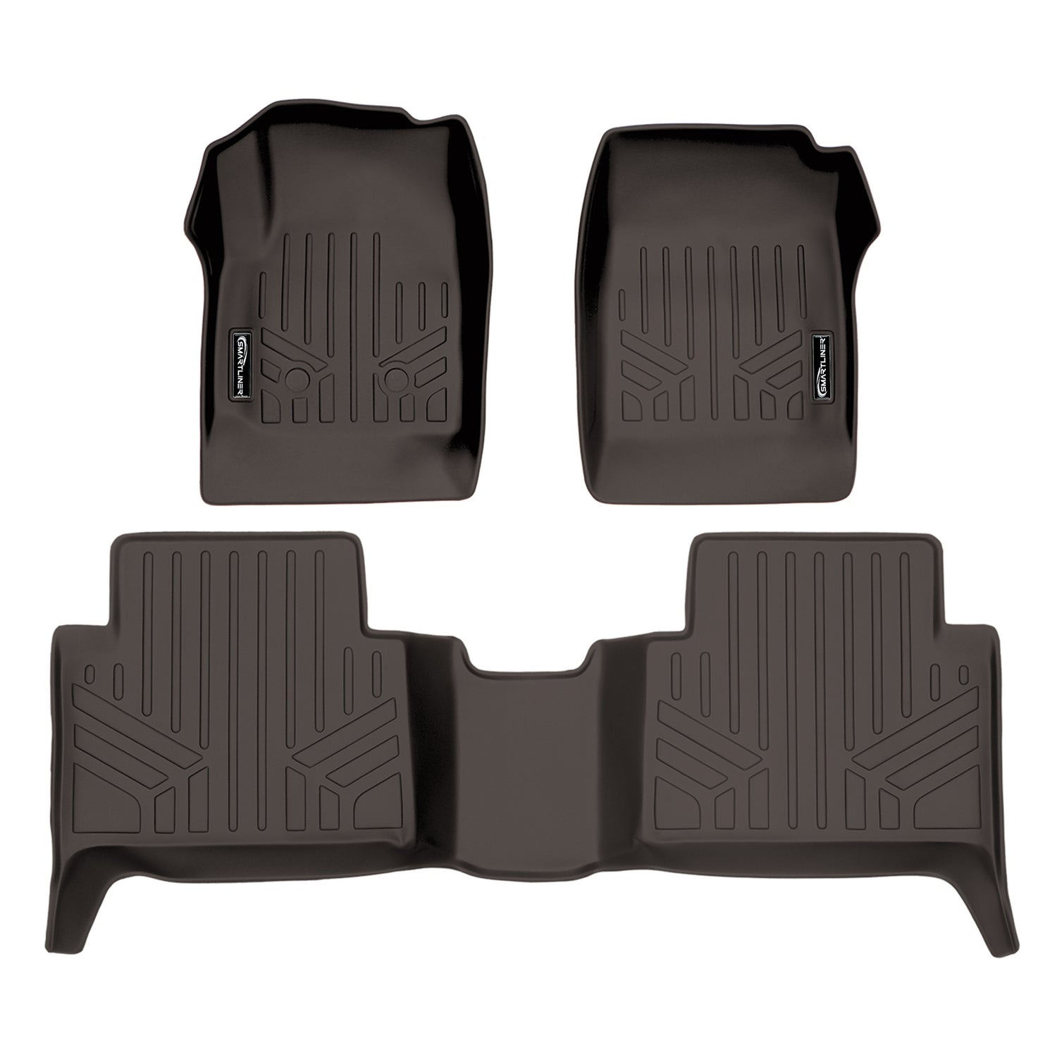 Floor Mats 2 Row Liner Set Cocoa <br> 15-22 Chevrolet Colorado/GMC Canyon Crew Cab