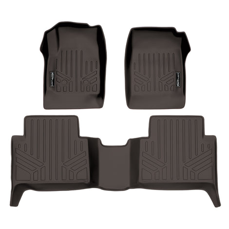Floor Mats 2 Row Liner Set Cocoa <br> 15-22 Chevrolet Colorado/GMC Canyon Crew Cab