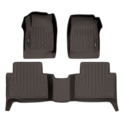 Floor Mats 2 Row Liner Set Cocoa <br> 15-22 Chevrolet Colorado/GMC Canyon Crew Cab