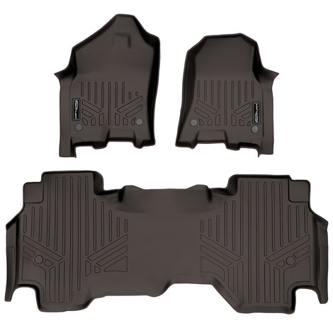 Floor Mats 2 Row Liner Set Cocoa <br> 19-21 Ram 1500 Quad Cab