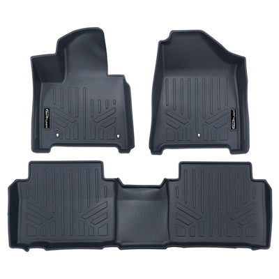 Supersonic Gray 2 Row Floor Liners <br> 2024 - 25 Hyundai Santa Fe Hybrid