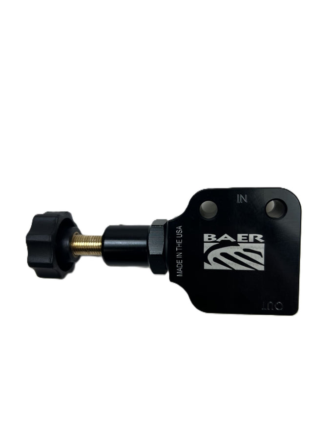 General Fit Proportioning Valve W/ Adj. Knob&Fittings<br>Baer Adjustable Proportioning Valve