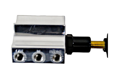 Remaster Adj.Proportioning Valve, Polished, Right Port<br>ReMaster Master Cylinder Mount