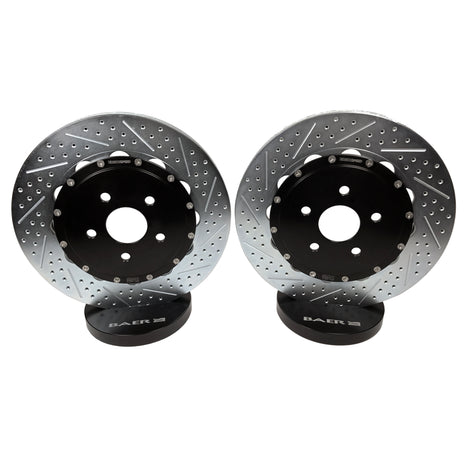EradiSpeed+ Rear 2-piece Performance Brake Rotors, SDZ<br>10-15 Chevy Camaro SS, 12-15 Camaro ZL1