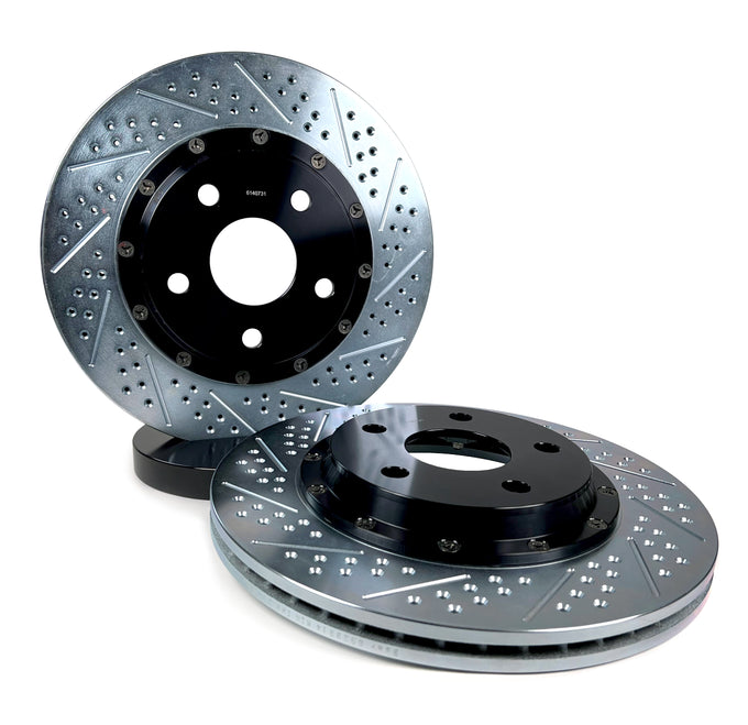 EradiSpeed+ Rear 2-piece Performance Brake Rotors, SDZ<br>16-24 Chevy Camaro LT, LS, LT1