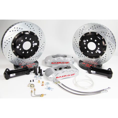 14in. Pro+ Rear Brake Kit - Silver<br>05-18 Dodge Charger, Magnum, Challenger