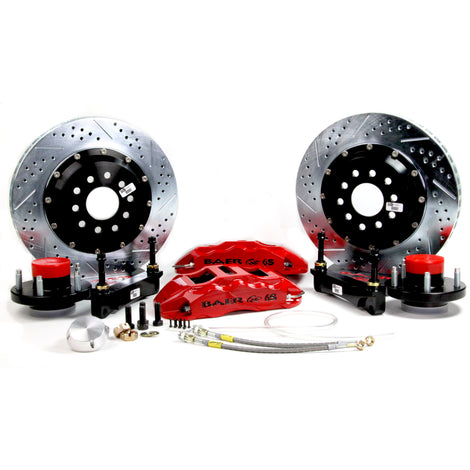 14in. Extreme+ Front Brake Kit, Orange, SDZ, Std. Studs<br>71-73 Ford Mustang, Mercury Cougar