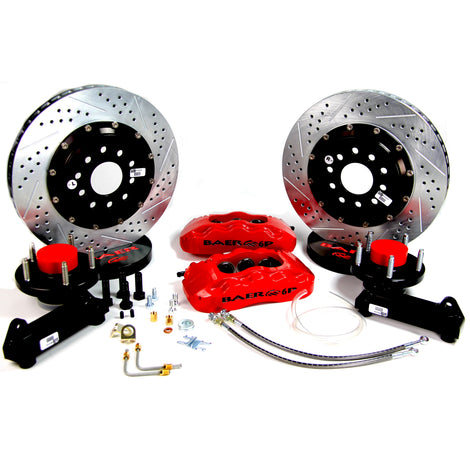 13in. Pro+ Front Brake Kit, Red, SDZ, Std. Studs<br>70-71 Ford Mustang, Fairlane, Torino, Cougar