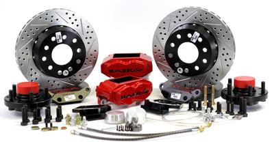 11in. SS4+ Front Brake Kit, Silver, SDZ, Std. Studs<br>70-71 Ford Mustang, Fairlane, Torino, Cougar