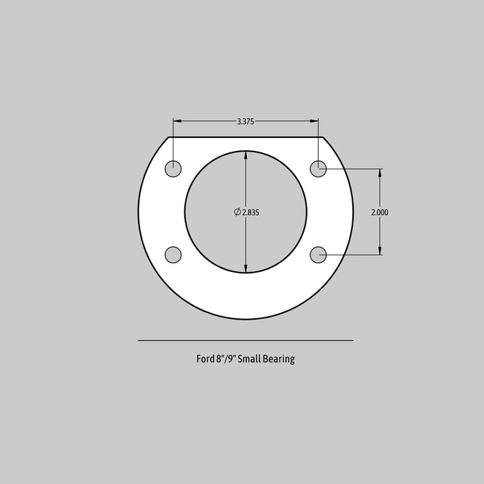 13in. SS4+ Rear Brake Kit, Comp Yellow, SDZ<br>65-66 Ford Mustang 8/9in Small Bearing