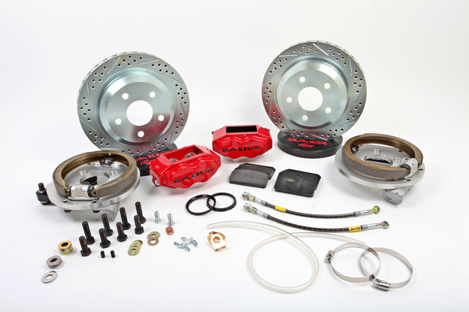 12in. SS4 Rear Brake Kit, Silver, SDZ<br>Ford 8.8 C-Clip Rear, 2.5in Standoff, 4 Lug