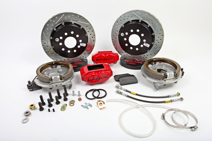 13in. SS4+ Rear Brake Kit, Red, SDZ<br>94-04 Ford Mustang SN95 8.8 Solid Axle