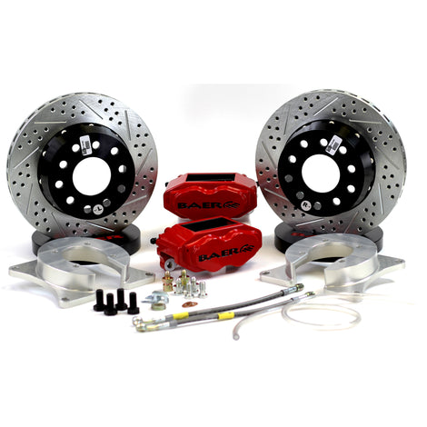 11in. SS4+ Rear Brake Kit, Silver, SDZ<br>Ford 9in Early Big Bearing, 5x4.5/4.75 BC