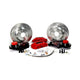 13in. Track4 Front Brake Kit, Silver, SDZ, Std. Studs<br>64-72 GM A-Body, 67-69 F-Body