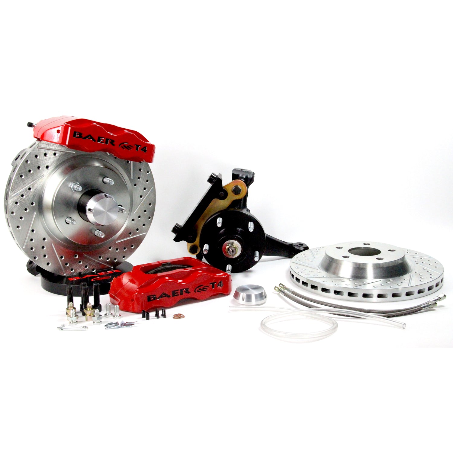 13in. Track4 Front Brake Kit, Black, SDZ, Std. Studs<br>78-88 GM G-Body, 82-04 S10/S15 2WD
