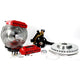 13in. Track4 Front Brake Kit, Black, SDZ, Std. Studs<br>78-88 GM G-Body, 82-04 S10/S15 2WD