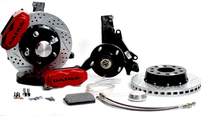 11in. SS4+ Front Brake Kit, Red, SDZ, Std. Studs<br>78-88 GM G-Body, 82-04 S10/S15 2WD