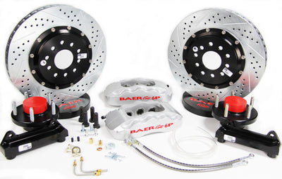 14in. Pro+ Front Brake Kit - Silver<br>65-66 Ford Mustang Ridetech TruTurn