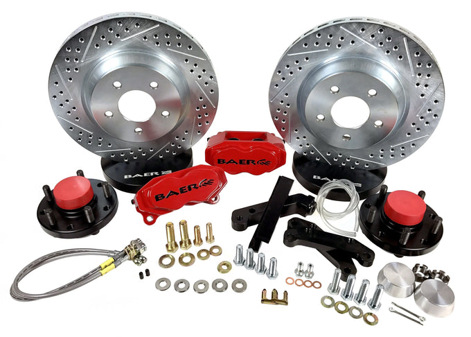 13in. SS4 Front Brake Kit, Fire Red, SDZ, Std. Studs<br>64-72 GM A-Body, 67-69 F-Body