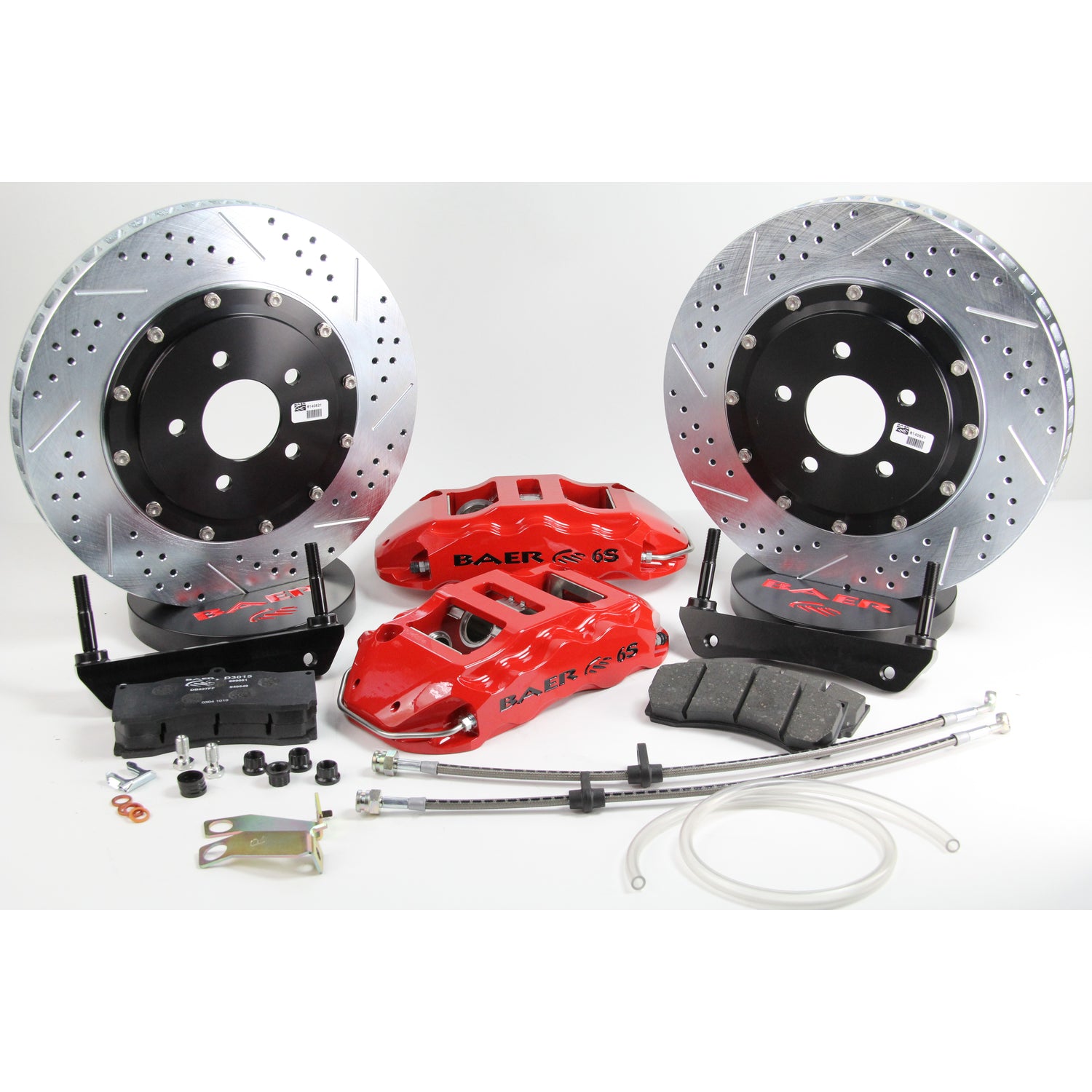 14in. Extreme+ Rear Brake Kit, Red, SDZ<br>97-04 Chevy Corvette C5