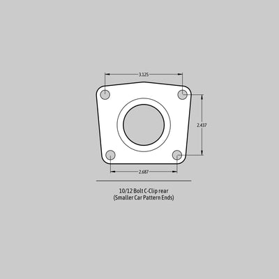 14in. Extreme+ Rear Brake Kit, Red, SDZ<br>GM Small Pattern 10/12 Bolt BIH Housing