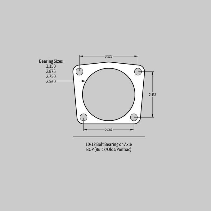 13in. SS4+ Rear Brake Kit, Black, SDZ<br>GM Small Pattern 10/12 Bolt BOA Housing