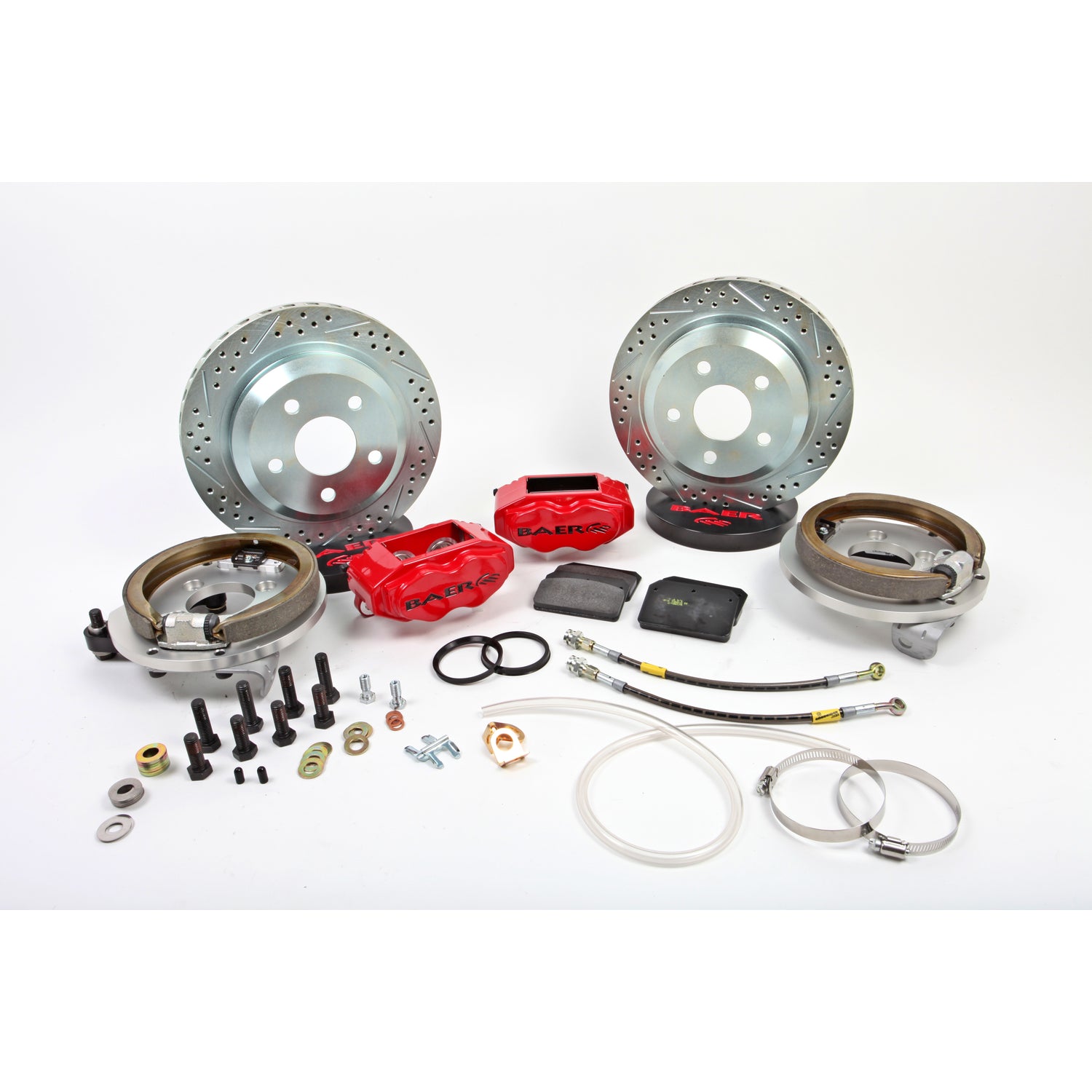 12in. SS4 Rear Brake Kit, Monster Green, SDZ<br>64-77 GM A-Body Small Pattern 10/12 Bolt