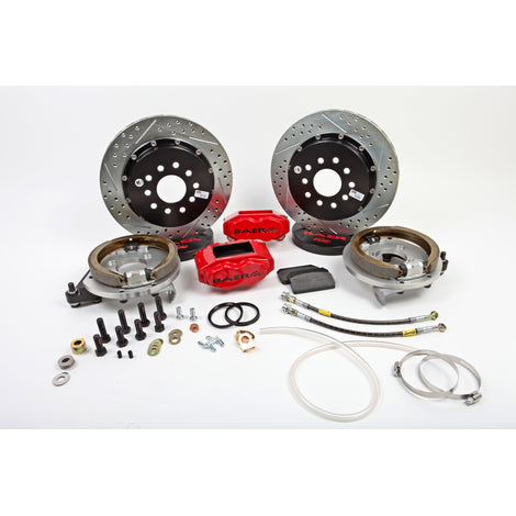 13in. SS4+ Rear Brake Kit, Hugger Orange, SDZ<br>64-77 GM A-Body Small Pattern 10/12 Bolt