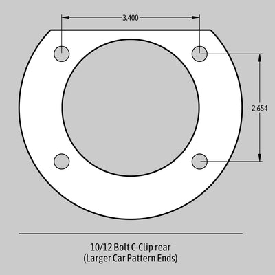 13in. SS4+ Rear Brake Kit, Black, SDZ<br>65-70 GM Full Size Large Pattern 10/12 Bolt