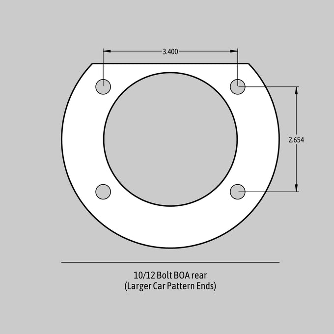 14in. Extreme+ Rear Brake Kit, Black, SDZ<br>58-64 Chevy Full Size BOA Housing Ends