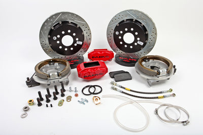 13in. SS4+ Rear Brake Kit, Red, SDZ<br>55-57 Chevy Full Size BOA Housing Ends