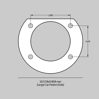 13in. Pro+ Rear Brake Kit, Fire Red, SDZ<br>58-64 Chevy Full Size BOA Housing Ends